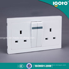 Interruptor e soquete elétricos da parede do dobro 13A de Igoto Al9013